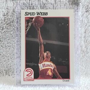 5/$20 Mint 1991 NBA Hoops Spud Webb NBA Player Card 6!!